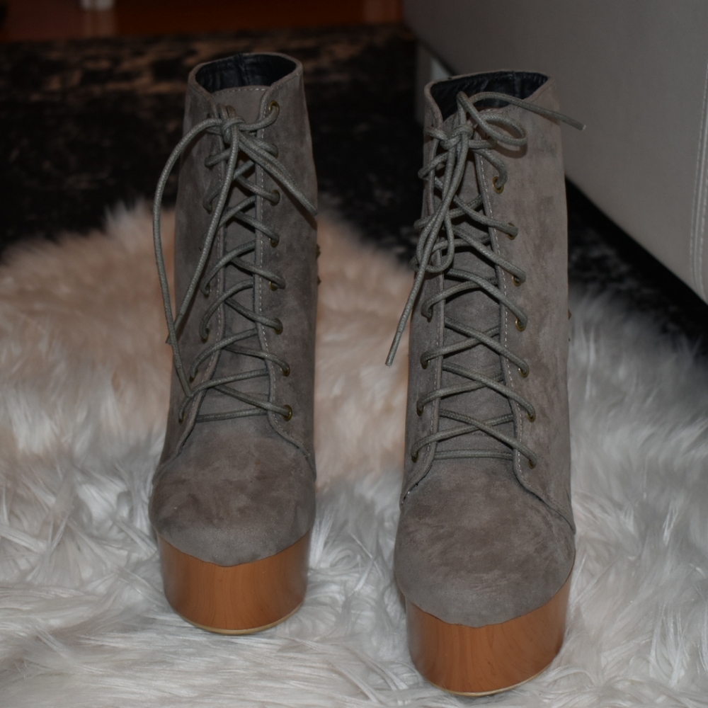 Lace up boots